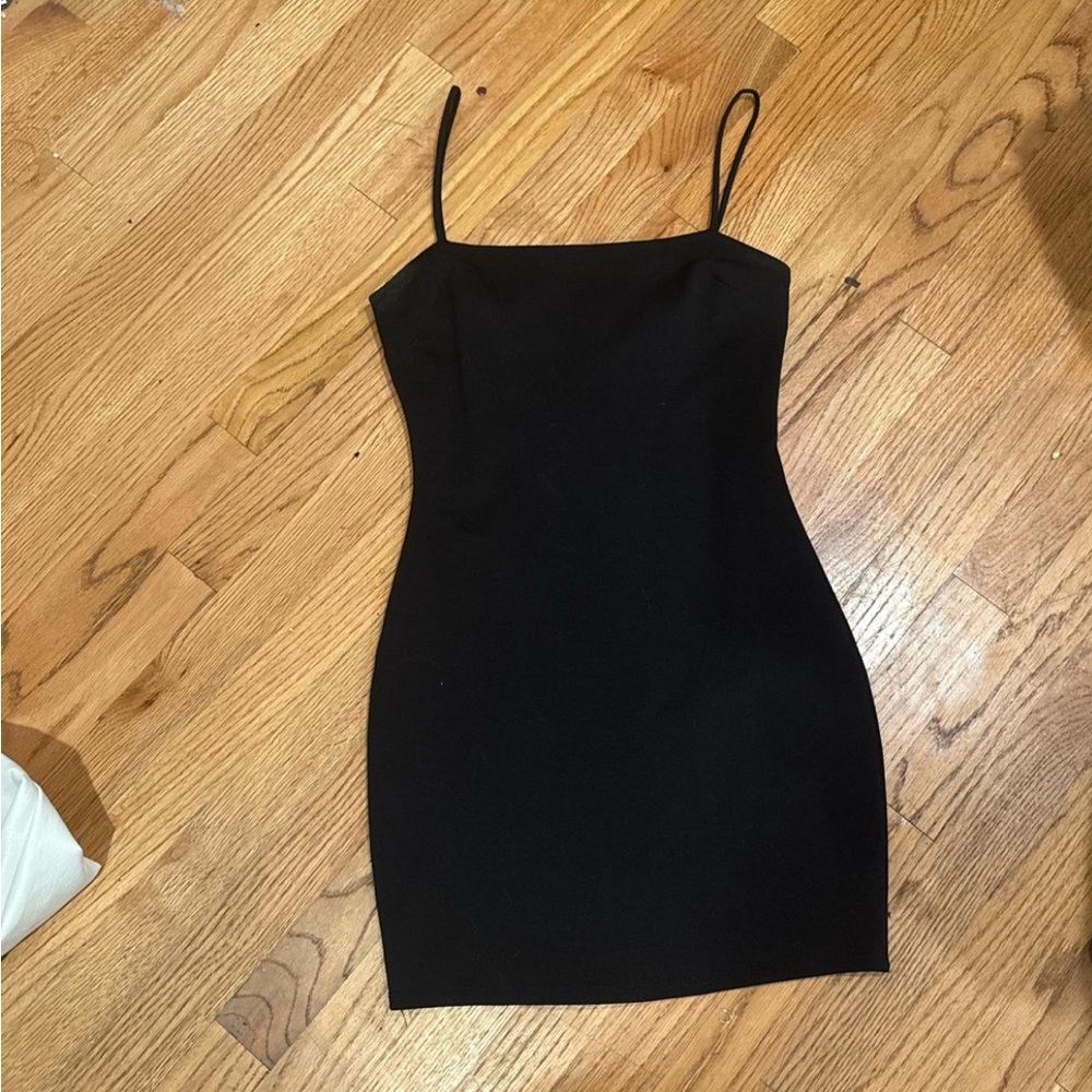 Lulu's Classic Black Mini Dress